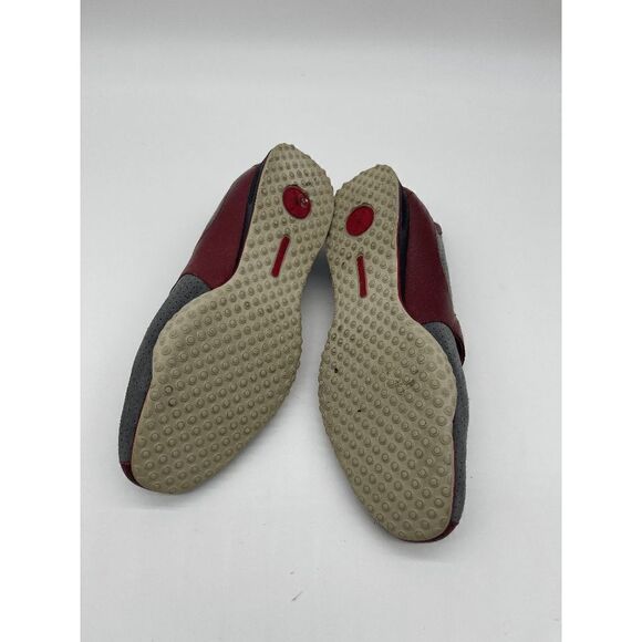 Nike Air Men Athletic Shoes Sz 9M Fasten Over Strap Hook & Loop Red/ Gray As Is main image 4